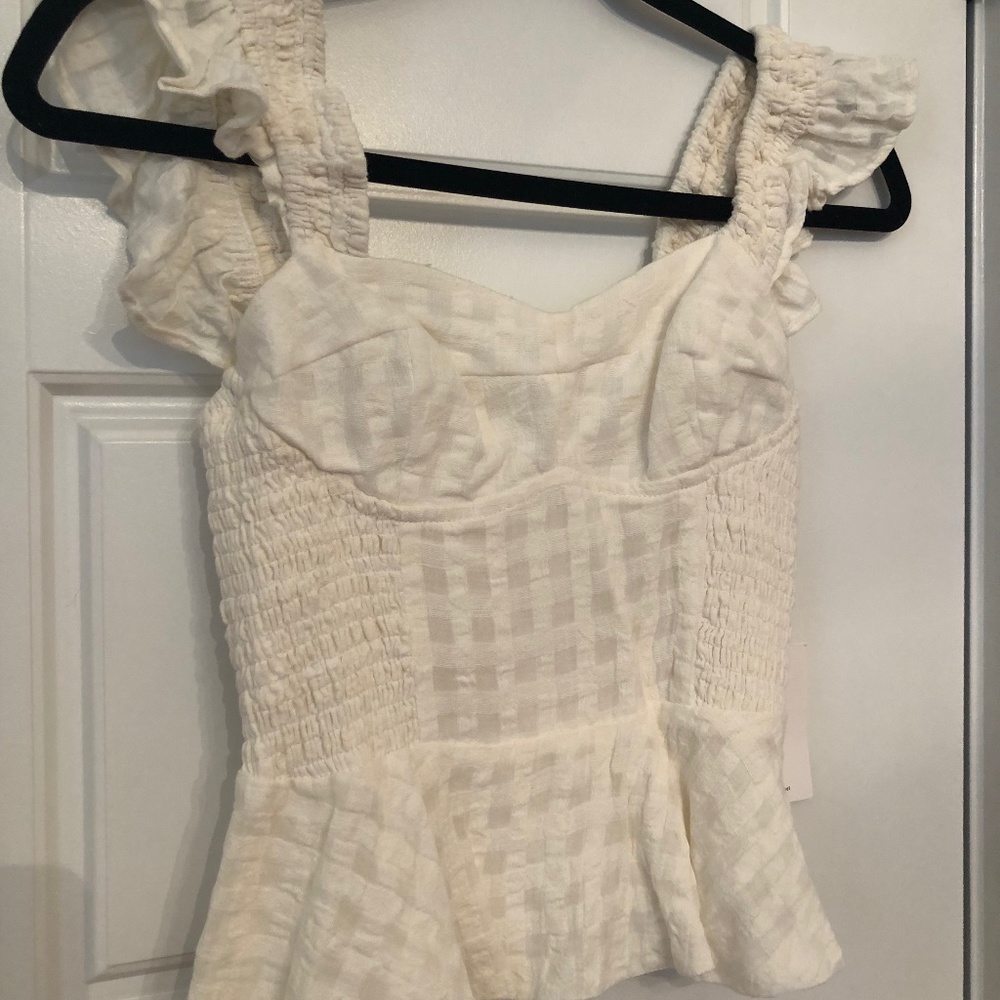 LPA  Size small white top